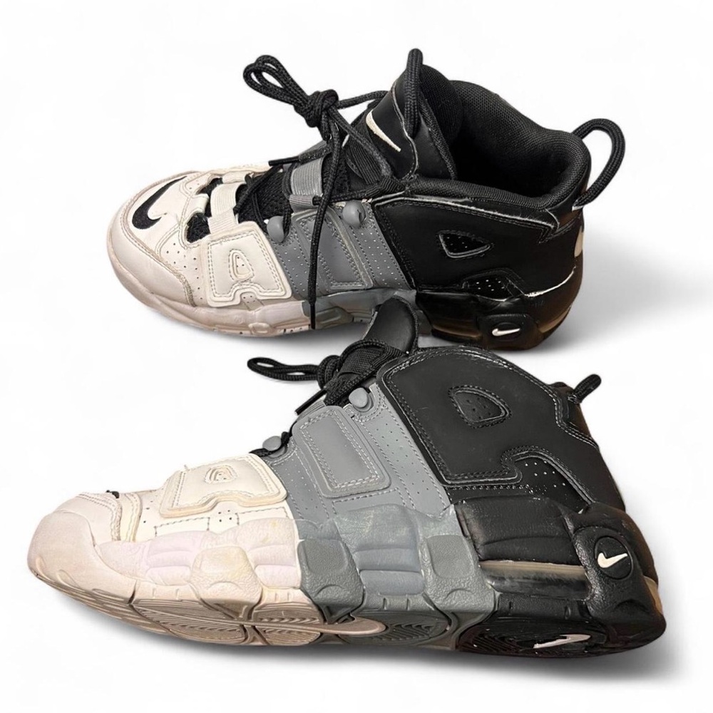 Nike Air kids More‎ Uptemo GS Black/Black Cool Grey White Size 6.5